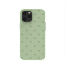 Sage Green Hearts iPhone 12 Pro Max Case