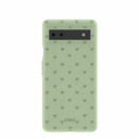 Sage Green Hearts Google Pixel 6a Case