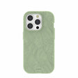 Sage Green Lushy Leaves iPhone 15 Pro Case