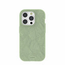 Sage Green Lushy Leaves iPhone 15 Pro Case