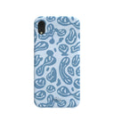 Powder Blue Melting Faces iPhone XR Case