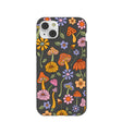 Black Midnight Shrooms iPhone 14 Plus Case