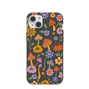 Black Midnight Shrooms iPhone 14 Plus Case