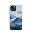 Powder Blue Misty Mountains iPhone 13 Mini Case
