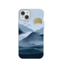Powder Blue Misty Mountains iPhone 14 Plus Case