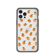 Clear Oranges iPhone 12 Pro Max Case With Black Ridge