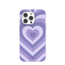 Lavender Power Hearts iPhone 14 Pro Case