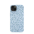 Powder Blue Sky Leopard iPhone 13 Case