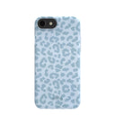 Powder Blue Sky Leopard iPhone 6/6s/7/8/SE Case