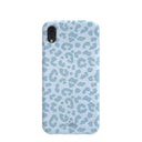 Powder Blue Sky Leopard iPhone XR Case