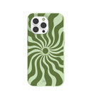 Sage Green Watermelon Time Warp iPhone 14 Pro Case
