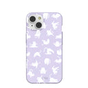 Lavender Yoga Cat iPhone 14 Case